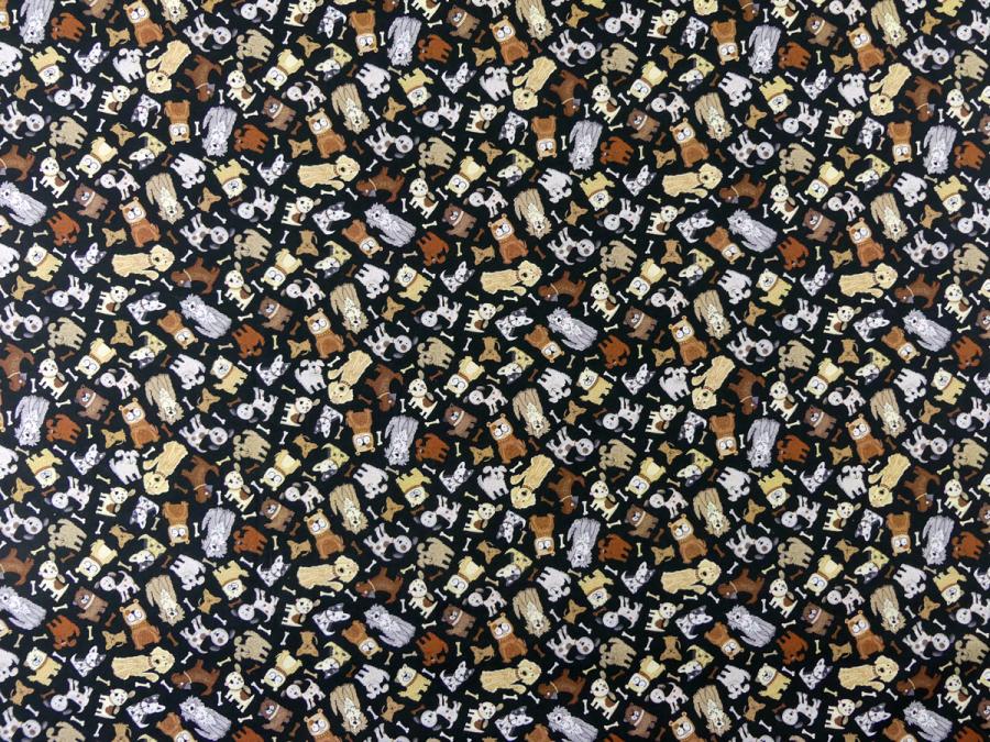 Patchworkstoff kleine Hunde